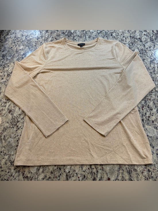 Talbots Tops - Talbots gold long sleeve top Size L